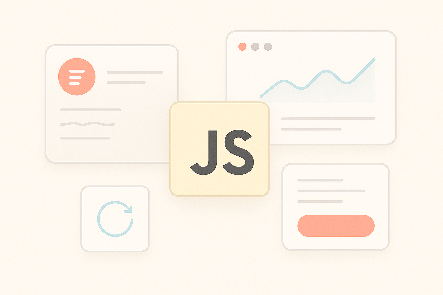 Editorial illustration representing JavaScript's `findLast`: Ditching Old Array Hacks for Performance